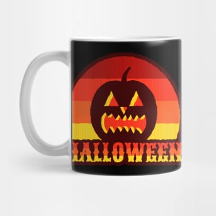 halloween pumpkin silhouette Mug